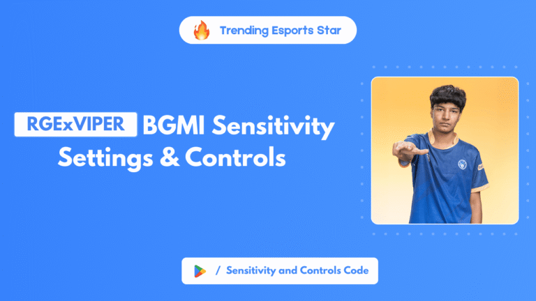 RGExVIPER BGMI Sensitivity Settings & Controls